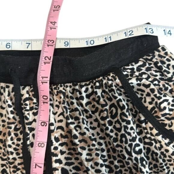 Leopard Print Lounge Set By Pillow Talk L/XL Polyester & Spandex Womens Two-Piec - Picture 5 of 7